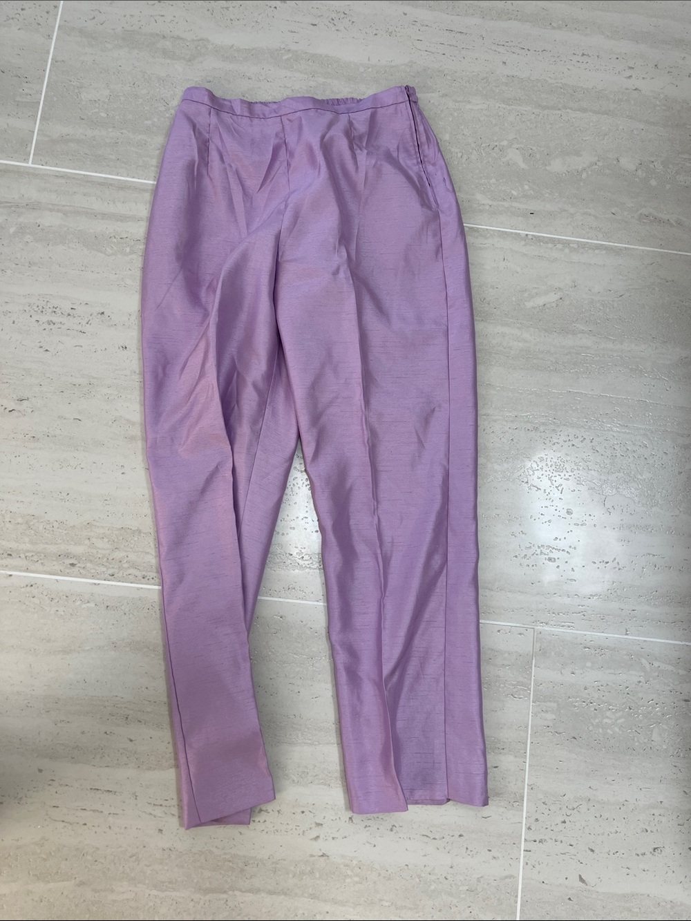 Sag Harbor Lavender High-Waist Tapered Trousers